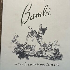 Walt Disney’s Bambi The Sketch Book Series Vintage Disney Collector Book - 1997
